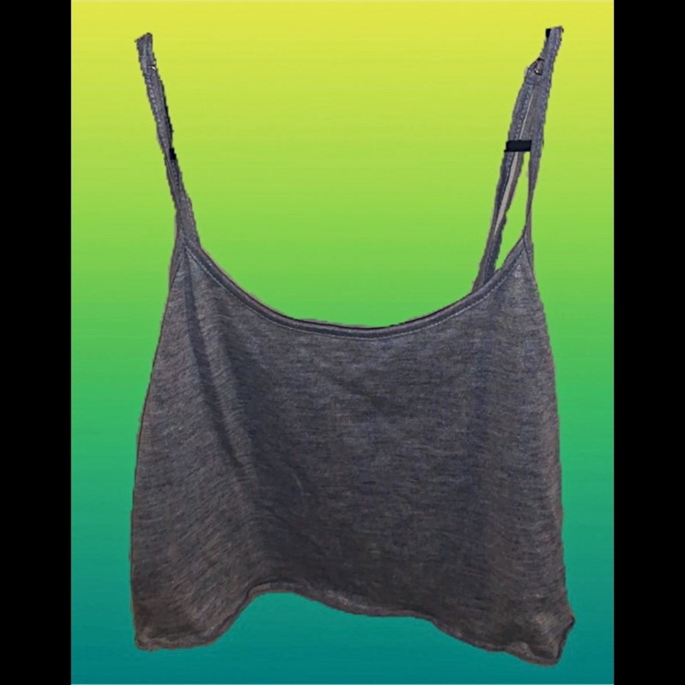 Grey crop top